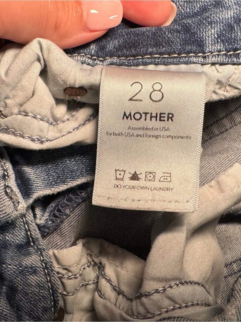 MOTHER The Looker Skinny Jeans in Groovin Wash Size 28 Blue Stretch - Picture 7 of 8